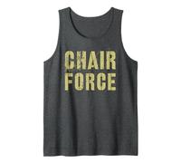 Sarcastic Chair Force Airman Fiers Military Air Warrior Meme Débardeur
