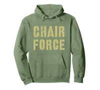 Sarcastic Chair Force Airman Fiers Military Air Warrior Meme Sweat à Capuche