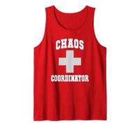 Sarcastic CHAOS COORDINATOR Dad Scuba Swim Trip Surf Débardeur