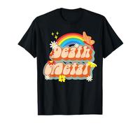 Sarcastic Death Metal 1970 Ironic Flower Hippie Power T-Shirt