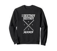 Sarcastic Destroy Silence Flûte Humoristique Sweatshirt