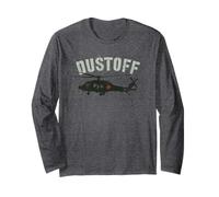 Sarcastic DUSTOFF Proud Medevac Helicopter Rescue My Soldier Manche Longue