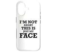 Sarcastic Funny - Je ne suis Pas en colère, C'est Juste Mon Visage Coque pour iPhone 17