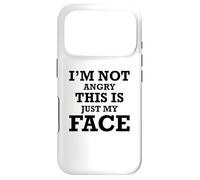 Sarcastic Funny - Je ne suis Pas en colère, C'est Juste Mon Visage Coque pour iPhone 17 Pro