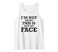 Sarcastic Funny - Je ne suis Pas en colère, C'est Juste Mon Visage Débardeur