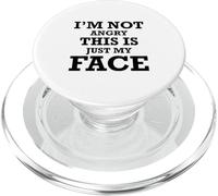 Sarcastic Funny - Je ne suis Pas en colère, C'est Juste Mon Visage PopSockets PopGrip pour MagSafe