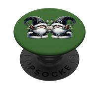 Sarcastic GNOME for Teens Bah Humbug Sign Cute Xmas Graphic PopSockets PopGrip Adhésif