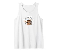 Sarcastic Grumpy Coffee Mug Anti-Morning Vibes Dessin animé Art Débardeur