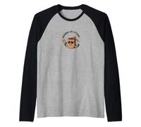 Sarcastic Grumpy Coffee Mug Anti-Morning Vibes Dessin animé Art Manche Raglan