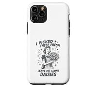 Sarcastic Housewife Humour Leave Me Alone Daisies Sassy Citation Coque pour iPhone 11 Pro