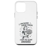 Sarcastic Housewife Humour Leave Me Alone Daisies Sassy Citation Coque pour iPhone 12 Mini