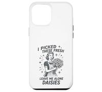 Sarcastic Housewife Humour Leave Me Alone Daisies Sassy Citation Coque pour iPhone 12 Pro Max
