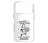 Sarcastic Housewife Humour Leave Me Alone Daisies Sassy Citation Coque pour iPhone 17 Pro