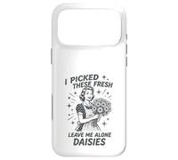 Sarcastic Housewife Humour Leave Me Alone Daisies Sassy Citation Coque pour iPhone 17 Pro Max