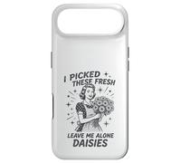 Sarcastic Housewife Humour Leave Me Alone Daisies Sassy Citation Coque pour iPhone Air