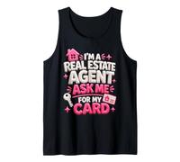 Sarcastic I'm A Real Estate Agent Ask me for My Card Débardeur