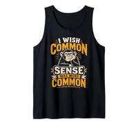 Sarcastic Introverti I Wish Common Sense Was More Common Sense Débardeur
