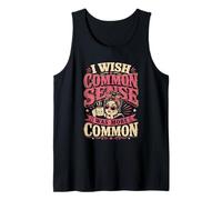 Sarcastic Introverti I Wish Common Sense Was More Common Sense Débardeur