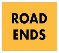 Sarcastic No Exit Road Metal Tin Sign 12x8 Inch