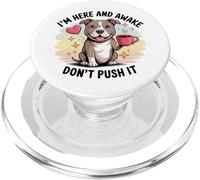 Sarcastic Pitbull Coffee Lover - Antisocial Dog Attitude PopSockets PopGrip pour MagSafe