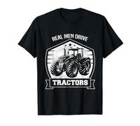 Sarcastic Real Men Drive Farm Tracteurs masculins T-Shirt