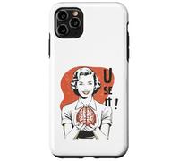 Sarcastic Retro Use It Brain Funny Psychology Mind 1950s Coque pour iPhone 11 Pro Max