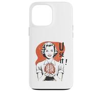 Sarcastic Retro Use It Brain Funny Psychology Mind 1950s Coque pour iPhone 13 Pro Max
