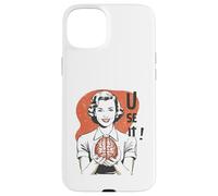 Sarcastic Retro Use It Brain Funny Psychology Mind 1950s Coque pour iPhone 15 Plus