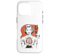 Sarcastic Retro Use It Brain Funny Psychology Mind 1950s Coque pour iPhone 16 Pro