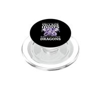 Sarcastique Funny Too Many Village Idiots Not Enough Dragons PopSockets PopGrip pour MagSafe