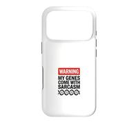 Sarcastique Généalogie Test ADN Génétique Biologiste Sarcasme Coque pour iPhone 17 Pro