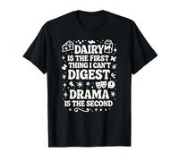 Sarcastique intolérant au Lactose drôle sans Produits laitiers sans Drame Humour T-Shirt