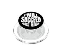 Sarcastique motivant Je Vais réussir Parce Que Je suis Fou PopSockets PopGrip pour MagSafe