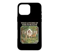 Sarcastique Retro Dark Humor What a Time to be Alive Coque pour iPhone 16 Pro Max