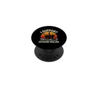Sarcastique Support Offshore Forage Dire PopSockets PopGrip Adhésif