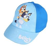 sarcia.eu Bluey Bingo Coton Casquette de Baseball Bleue pour garçon, Casquette de Baseball pour L'ÉTÉ (FR/ES, Numérique, 52, 53, Bleu Bluey)