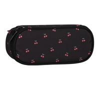 sarcia.eu Cerises, Trousse d'école à Compartiments, Pochette, Forme Ovale pour Fille 22x10x5cm