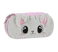 sarcia.eu Compartiment Trousse Scolaire, Chat Plush, Sachet avec Oreilles pour Filles 5x22x10 cm (Peluche Chat)