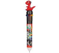 sarcia.eu Dinosaur stylo MULTICOLORE 10in1, stylo scolaire automatique, 10 COULEURS 0,7mm (Dinosaure)