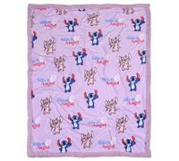 sarcia.eu Disney Angel Stitch Couvre-lit, Douce Couverture Polaire Sherpa 120x150 cm (Stitch Violet)