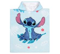 sarcia.eu Disney Stitch Serviette de Piscine pour Enfants, Poncho À SÉCHAGE Rapide, Capuche, pour Enfants, 100% Coton 50x115 cm Oeko-TEX (F)