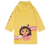 sarcia.eu Gabby’s Dollhouse Imperméable jaune pour filles avec capuche, manteau pour filles (FR/ES, Numérique, 98, 104, Taille normale, jaune)