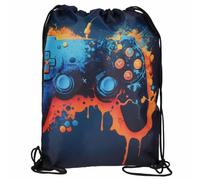 sarcia.eu Gamepad Sac à Chaussures Bleu Marine École Éducation Physique 32x39 cm (Gamepad)