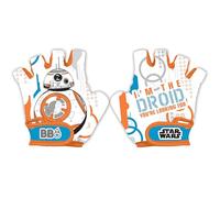 sarcia.eu Gants de Cyclisme pour Enfants, pour vélos et trottinettes, pour garçons, avec Fermeture à Scratch (Star Wars BB8)