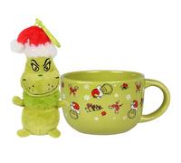 sarcia.eu Grinch 2en1 Set de Noël, cadeau: grande tasse en céramique + porte-clés pour sac à main, mug 400 ml (B)