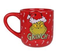 sarcia.eu Grinch Mug de Noël avec anse, tasses en céramique, rouge, grand format 380 ml (A)