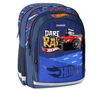 sarcia.eu Hot Wheels SAC À DOS pour garçon, sac à dos scolaire, bleu 41x30x20cm STARPAK (Hot Wheels A)