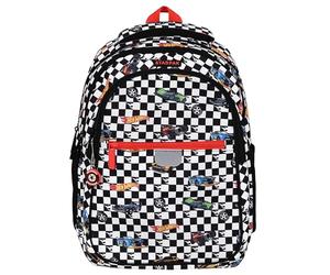 sarcia.eu Hot Wheels Sac à dos scolaire rembourré pour garçon, avec réflecteurs, 3 compartiments 40x29x20cm, 23l (Multicolore Hot Wheels)