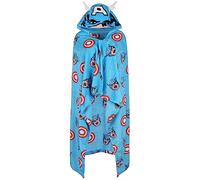 sarcia.eu Marvel Captain America Blue, Grande Couverture à Capuche, 120x150 cm