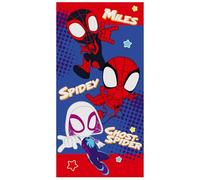 sarcia.eu Marvel Spidey et Ses Amis extraordinaires SÉCHAGE Rapide Serviette de Plage, de Bain pour Enfants Coton 70x140 cm Oeko-TEX (F)